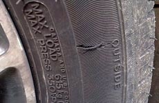 Ремонт боковых порезов на шине