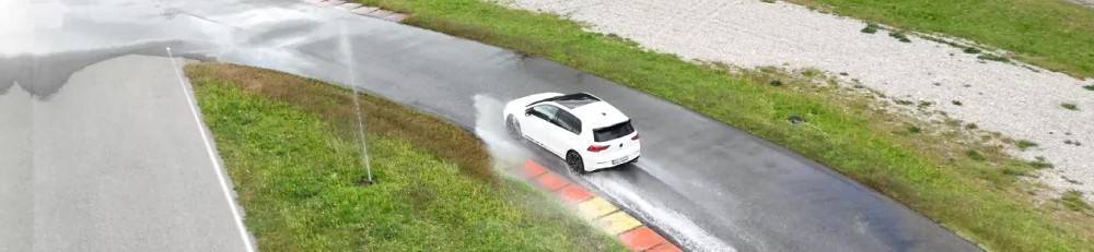 Тесты Hankook и Continental на мокром покрытии