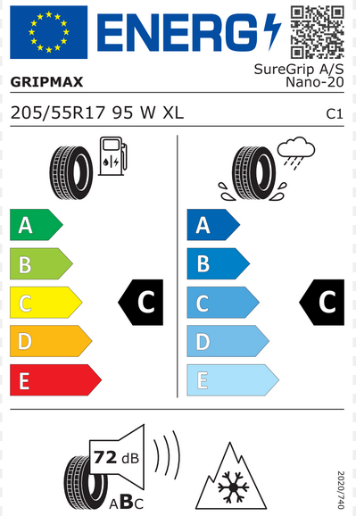 Gripmax Suregrip AS Nano EU label