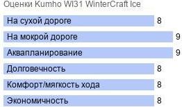 картинка шины Kumho WI31 WinterCraft Ice