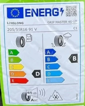 LingLong Sport Master 4S EU label