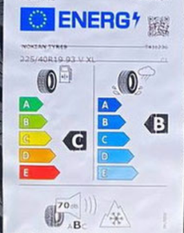 Nokian WR Snowproof P EU label