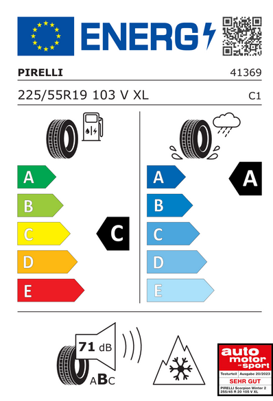 Pirelli Scorpion Winter 2 EU label