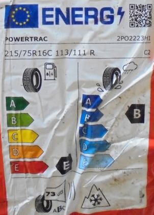 Powertrac SnowVAN PRO EU label