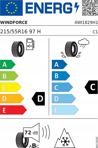 Windforce Snowblazer UHP EU label