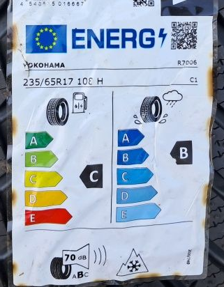 Yokohama V906 BluEarth Winter SUV EU label